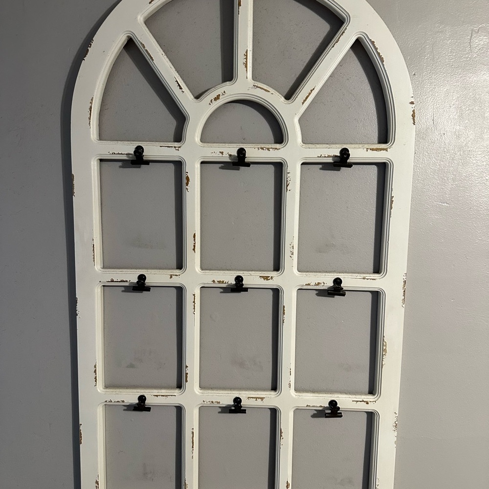 Arched White Wall Photo Frame Decor